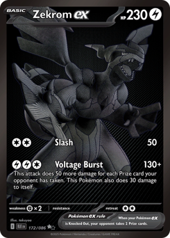 Zekrom ex #172 Zekrom ex - Black Bolt - #172 - Pokemon TCG card