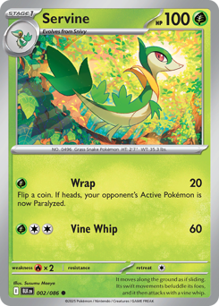 Servine #2 Servine - Black Bolt - #2 - Pokemon TCG card