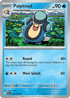 Palpitoad #20 Palpitoad - Black Bolt - #20 - Pokemon TCG card