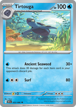 Tirtouga #22 Tirtouga - Black Bolt - #22 - Pokemon TCG card