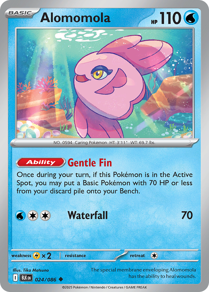 Alomomola - Black Bolt - #24 - Pokemon TCG card
