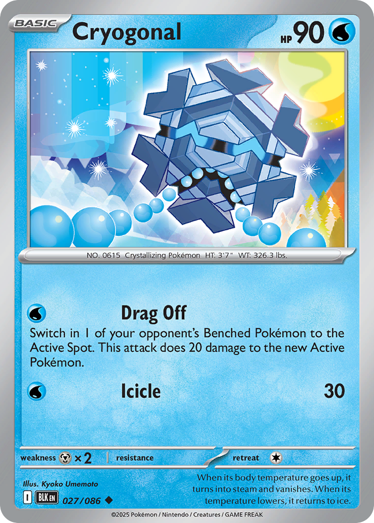 Cryogonal - Black Bolt - #27 - Pokemon TCG card