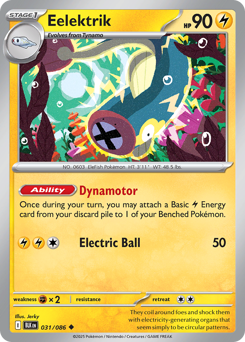 Eelektrik - Black Bolt - #31 - Pokemon TCG card