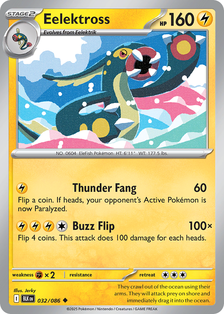 Eelektross - Black Bolt - #32 - Pokemon TCG card