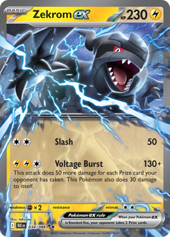 Zekrom ex #34 Zekrom ex - Black Bolt - #34 - Pokemon TCG card