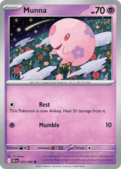 Munna - Black Bolt - #35 - Pokemon TCG card
