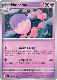 Musharna #36 Musharna - Black Bolt - #36 - Pokemon TCG card