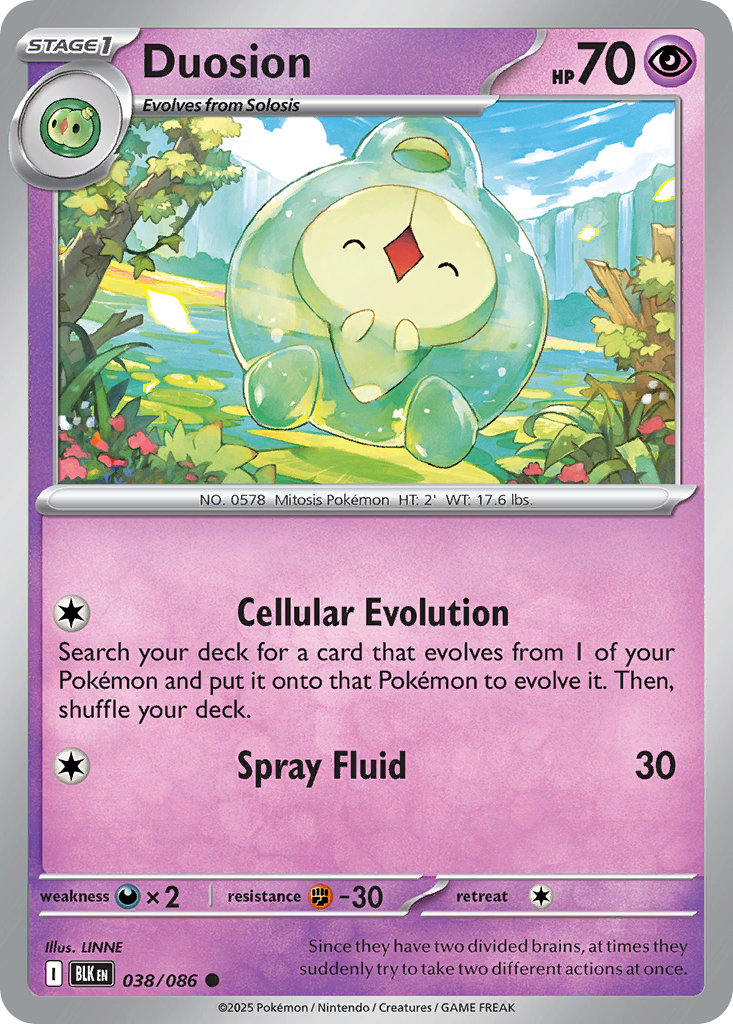 Duosion - Black Bolt - #38 - Pokemon TCG card