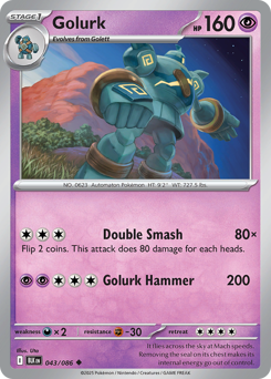 Golurk - Black Bolt - #43 - Pokemon TCG card