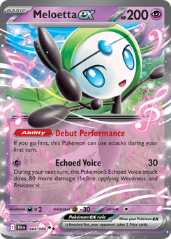 Meloetta ex #44 Meloetta ex - Black Bolt - #44 - Pokemon TCG card