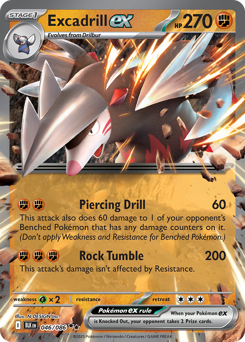 Excadrill ex #46 Excadrill ex - Black Bolt - #46 - Pokemon TCG card