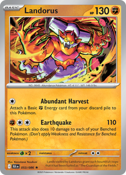 Landorus #53 Landorus - Black Bolt - #53 - Pokemon TCG card
