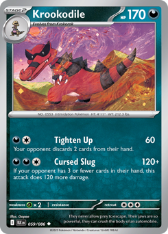 Krookodile #59 Krookodile - Black Bolt - #59 - Pokemon TCG card