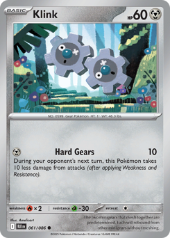 Klink #61 Klink - Black Bolt - #61 - Pokemon TCG card