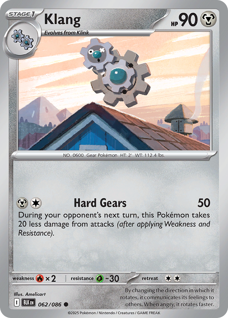 Klang - Black Bolt - #62 - Pokemon TCG card
