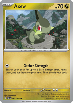 Axew #68 Axew - Black Bolt - #68 - Pokemon TCG card