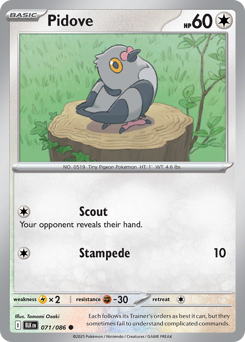 Pidove #71 Pidove - Black Bolt - #71 - Pokemon TCG card