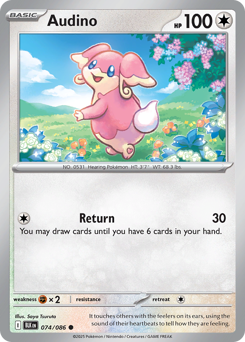 Audino - Black Bolt - #74 - Pokemon TCG card