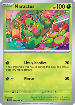 Maractus #8 Maractus - Black Bolt - #8 - Pokemon TCG card