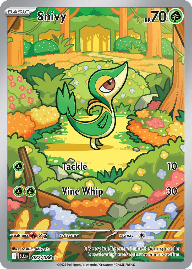 Snivy - Black Bolt - #87 - Pokemon TCG card