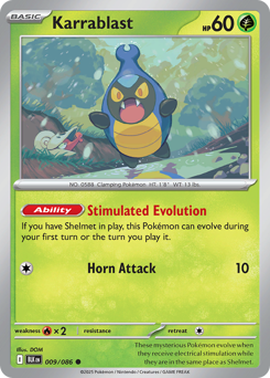Karrablast #9 Karrablast - Black Bolt - #9 - Pokemon TCG card