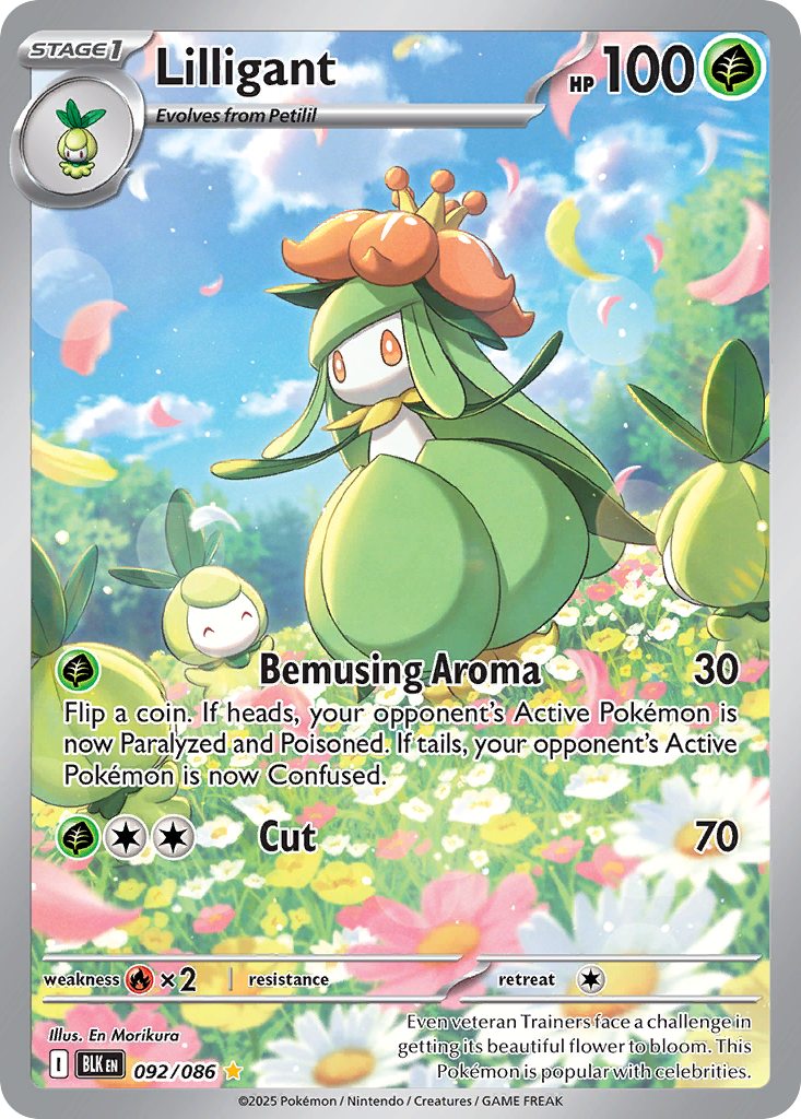 Lilligant - Black Bolt - #92 - Pokemon TCG card