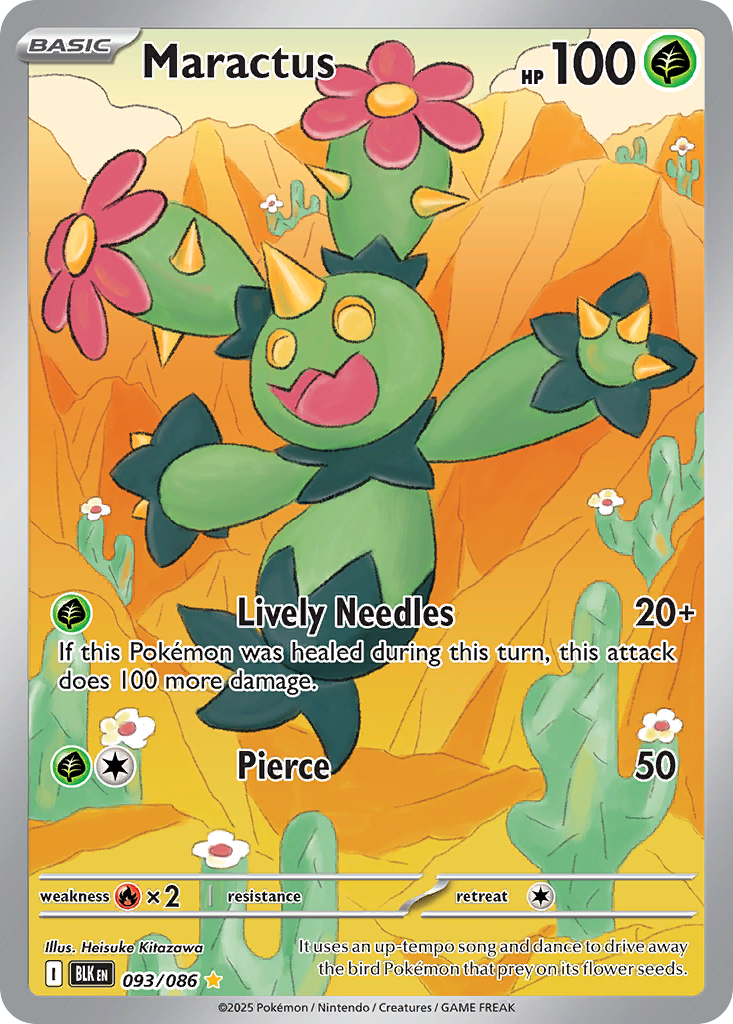 Maractus - Black Bolt - #93 - Pokemon TCG card