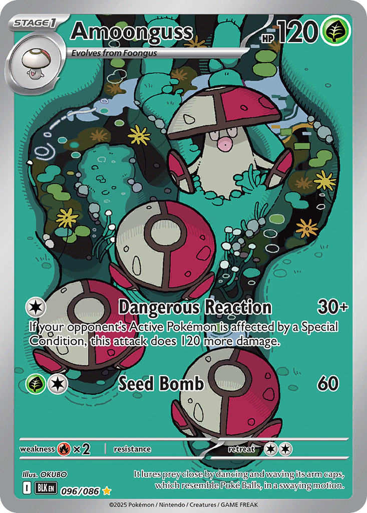 Amoonguss - Black Bolt - #96 - Pokemon TCG card